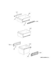 Freezer Shelves parts for Ge Refrigerator CQE28DM5NBS5 from AppliancePartsPros.com
