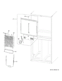 Refrigerator Section parts for Ge Refrigerator CQE28DM5NBS5 from AppliancePartsPros.com