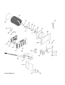 Machine Compartment parts for Ge Refrigerator CSB42WP2NBS1 from AppliancePartsPros.com