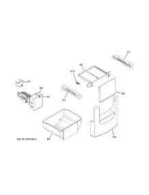 Ice Maker & Dispenser parts for Ge Refrigerator CSB42WP2NBS1 from AppliancePartsPros.com
