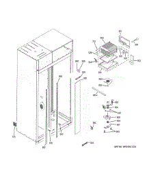 Freezer Section parts for Ge Refrigerator CSB42WP2NBS1 from AppliancePartsPros.com