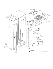 Freezer Section parts for Ge Refrigerator CSB48WP2NMS1 from AppliancePartsPros.com