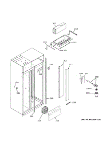 Fresh Food Section parts for Ge Refrigerator CSB48YP2NHS1 from AppliancePartsPros.com