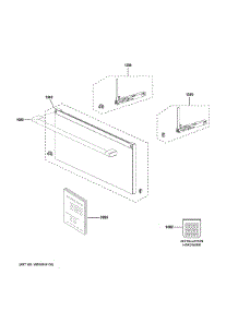 Door Parts parts for Ge Range CSB913M2V1S5 from AppliancePartsPros.com