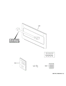 Microwave Door parts for Ge Wall Oven CTC912P2N3S1 from AppliancePartsPros.com