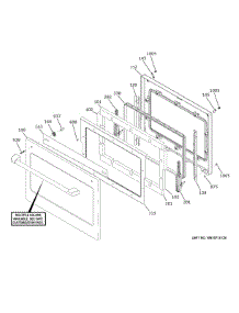 Lower Door parts for Ge Wall Oven CTD70DP2N4S1 from AppliancePartsPros.com