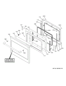 Lower Door parts for Ge Wall Oven CTD90FP4N3W2 from AppliancePartsPros.com