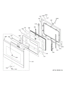 Door parts for Ge Wall Oven CTS90DM2N4S5 from AppliancePartsPros.com