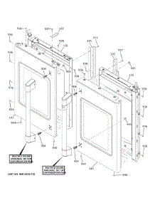 Doors parts for Ge Wall Oven CTS90FP4N4W2 from AppliancePartsPros.com