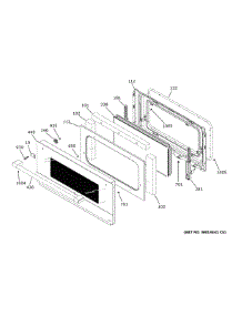 Lower Door parts for Ge Wall Oven CTS92DM2N3S5 from AppliancePartsPros.com
