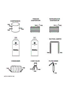 Lokring Connectors parts for Ge Refrigerator CVE28DM5NDS5 from AppliancePartsPros.com