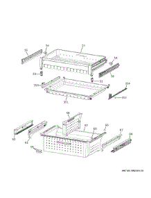 Freezer Shelves parts for Ge Refrigerator CVE28DP3ND1 from AppliancePartsPros.com