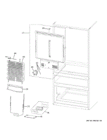 Refrigerator Section parts for Ge Refrigerator CVE28DP3NGD1 from AppliancePartsPros.com