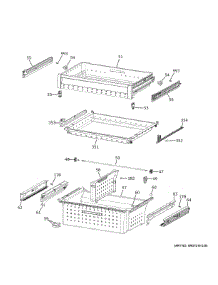 Freezer Shelves parts for Ge Refrigerator CVE28DP4NGW2 from AppliancePartsPros.com