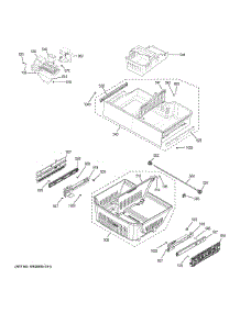 Freezer Shelves parts for Ge Refrigerator CWE23SP2MBS1 from AppliancePartsPros.com