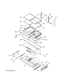 Fresh Food Shelves parts for Ge Refrigerator CWE23SP2MBS1 from AppliancePartsPros.com