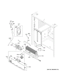 Fresh Food Section parts for Ge Refrigerator CWE23SP3MFD1 from AppliancePartsPros.com