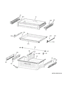 Freezer Shelves parts for Ge Refrigerator CXE22DP2PCS1 from AppliancePartsPros.com