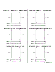 Cafe Customization parts for Ge Refrigerator CXE22DP4PCW2 from AppliancePartsPros.com