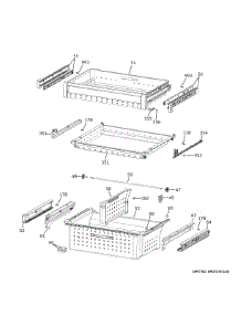 Freezer Shelves parts for Ge Refrigerator CXE22DP4PDW2 from AppliancePartsPros.com