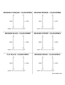 Cafe Customization parts for Ge Refrigerator CYE22UP2MBS1 from AppliancePartsPros.com