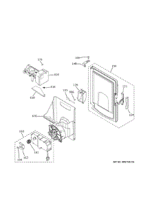 Ice Maker Dispenser parts for Ge Refrigerator CYE22UP2MLS1 from AppliancePartsPros.com