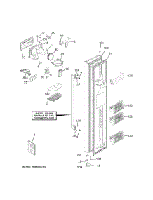Freezer Door parts for Ge Refrigerator CZS22MP2NES1 from AppliancePartsPros.com
