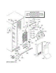 Freezer Section parts for Ge Refrigerator CZS22MP2NES1 from AppliancePartsPros.com