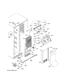 Freezer Section parts for Ge Refrigerator CZS22MP2NHS1 from AppliancePartsPros.com
