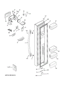 Freezer Door parts for Ge Refrigerator DSE26JSECCSS from AppliancePartsPros.com