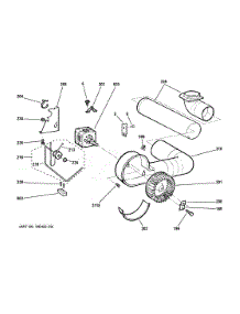 Blower & Motor parts for Ge Dryer DSKS333EC7WW from AppliancePartsPros.com