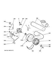 Blower Motor parts for Ge Dryer DSKS433EB7WW from AppliancePartsPros.com
