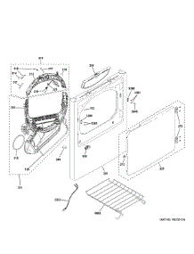 Front Panel Door parts for Ge Dryer ETD48EASW0WB from AppliancePartsPros.com