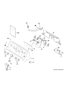 Controls Backsplash parts for Ge Washer ETW485ASW0WB from AppliancePartsPros.com