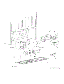 Machine Compartment parts for Ge Refrigerator FUF14SMRBWW from AppliancePartsPros.com