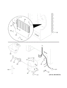 Unit Parts parts for Ge Refrigerator FUF14SVERWW from AppliancePartsPros.com