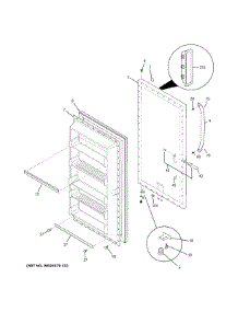 Freezer Door parts for Ge Refrigerator FUF14SVERWW from AppliancePartsPros.com