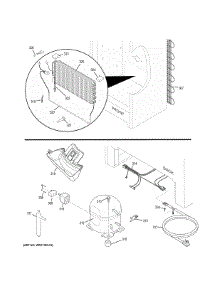 Machine Compartment parts for Ge Refrigerator FUF17DHCRWW from AppliancePartsPros.com