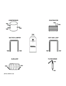 Lokring Connectors parts for Ge Refrigerator GBE17HYRCFS from AppliancePartsPros.com