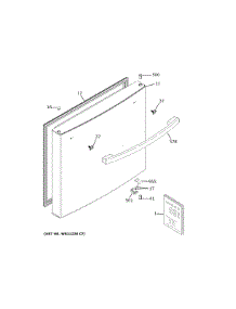 Freezer Door parts for Ge Refrigerator GBE21DGKNRWW from AppliancePartsPros.com