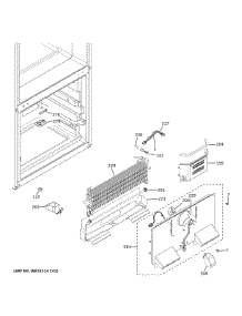 Freezer Section parts for Ge Refrigerator GBE21DGKNRWW from AppliancePartsPros.com