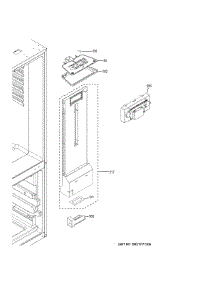 Fresh Food Section parts for Ge Refrigerator GBE21DGKNRWW from AppliancePartsPros.com