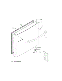 Freezer Door parts for Ge Refrigerator GBE21DGKWRWW from AppliancePartsPros.com