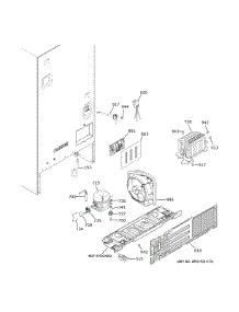Machine Compartment parts for Ge Refrigerator GBE21DYKJRFS from AppliancePartsPros.com