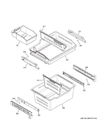 Freezer Shelves parts for Ge Refrigerator GDE21EGKWRWW from AppliancePartsPros.com