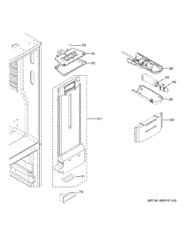 Fresh Food Section parts for Ge Refrigerator GDE21EMKLRES from AppliancePartsPros.com