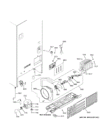 Machine Compartment parts for Ge Refrigerator GDE21ESKLRSS from AppliancePartsPros.com