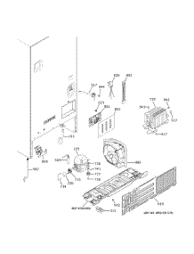 Machine Compartment parts for Ge Refrigerator GDE21EYKJRFS from AppliancePartsPros.com