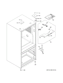 Case Parts parts for Ge Refrigerator GDE25EYKBRFS from AppliancePartsPros.com