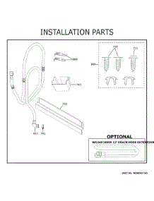 Installation Parts parts for Ge Dishwasher GDF511PGR0BB from AppliancePartsPros.com